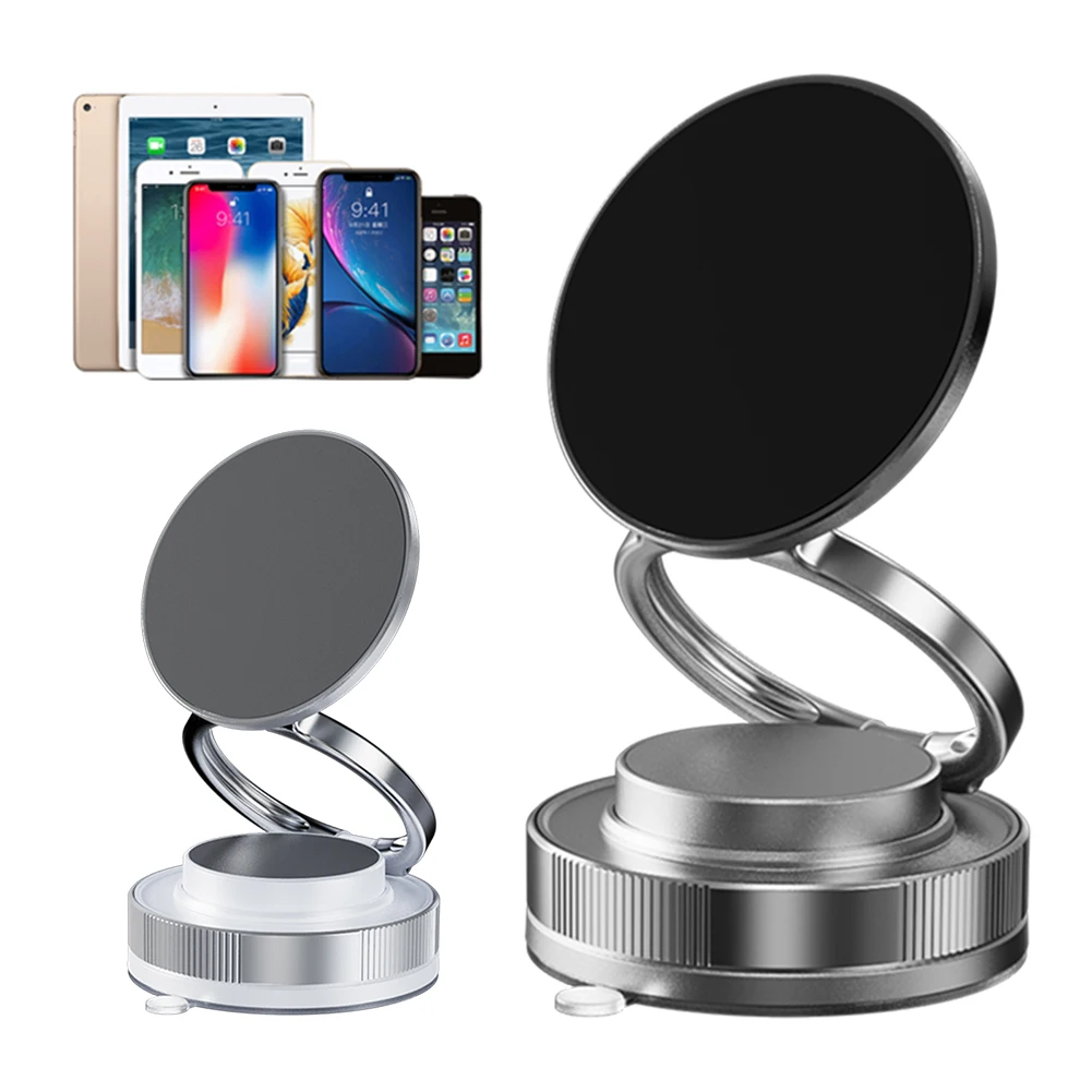 

Magnetic Vacuum Car Phone Holder Rotatable Mobile Phone Holder Magnetic Vacuum Adsorption Suction Cup Bracket for Magsafe iPhone