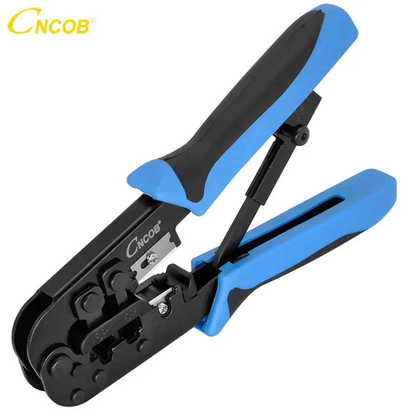 CNCOB Rj45 Crimper tool rj11 cat5e cat6 cable crimping tool network pliers tool 8P/6P multi-function cable pliers, peeling shear
