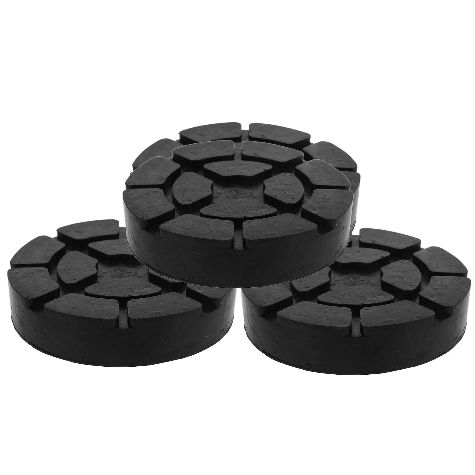 

4Pcs Floor Jack Adapter Durable Rubber Pad Antislip Design Stable Support Automotive Lift Machines Floor Jack Adapter