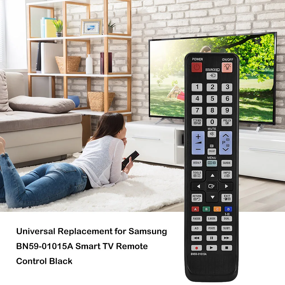 Universal Replacement for BN59-01015A Smart TV Remote Control Black