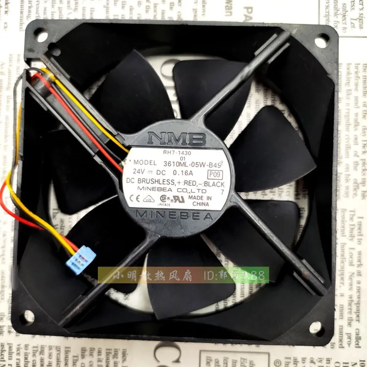 

ORIGINAL JAPAN 3610ML-05W-B49 24V 0.16A 9025 9CM COOLING FAN