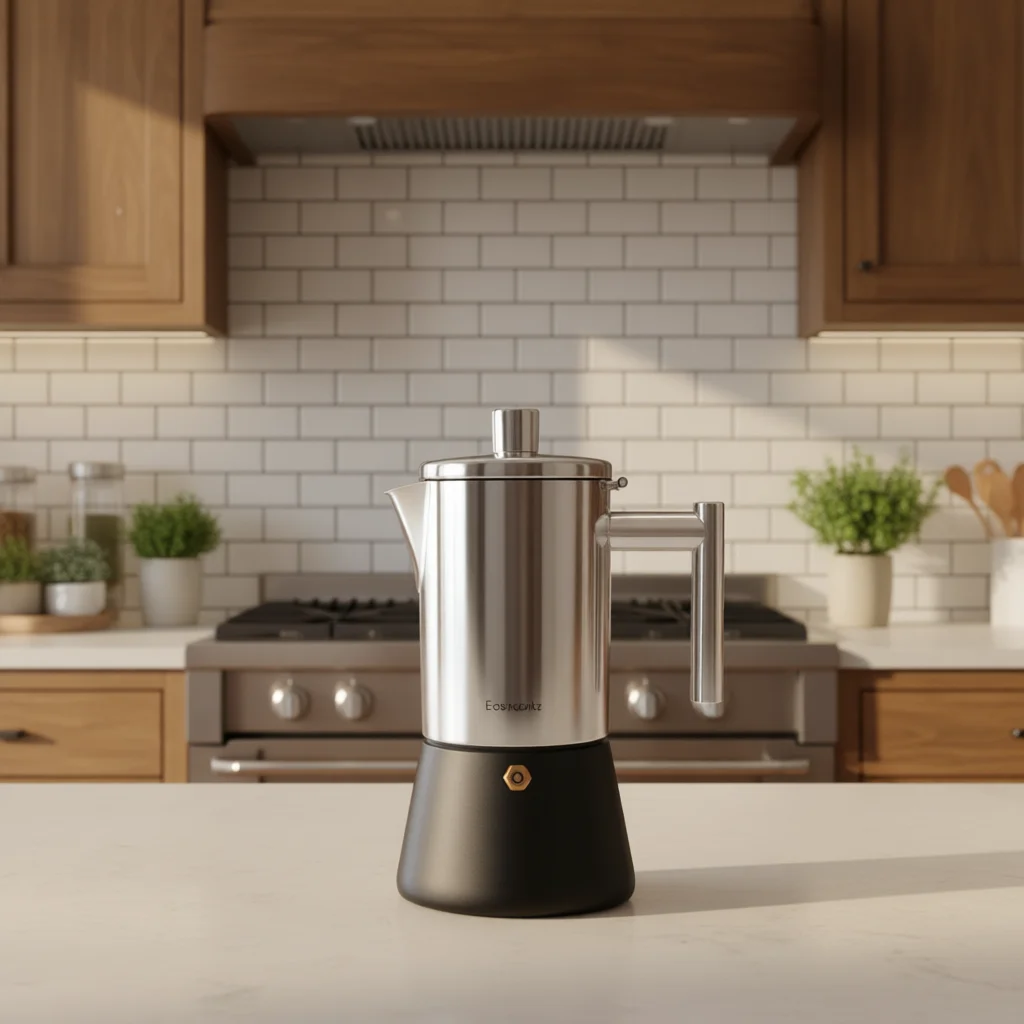 Easyworkz Diego Stovetop Espresso Maker Stainless Steel Italian Cof...