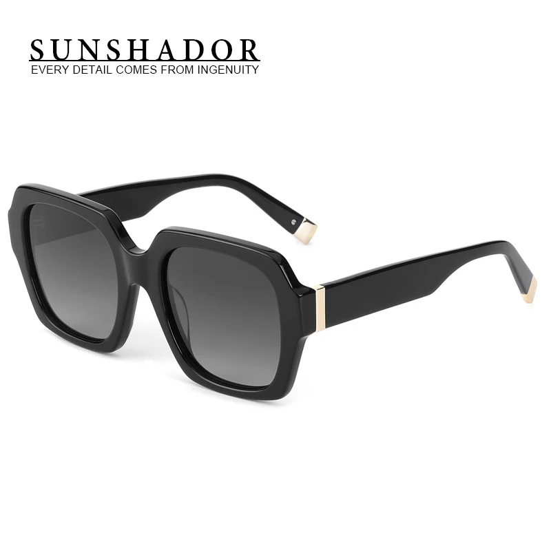 Square acetate classic uv400 sunglasses Outdoor vacation leisure retro men glasses High quality women fashion sunglasses