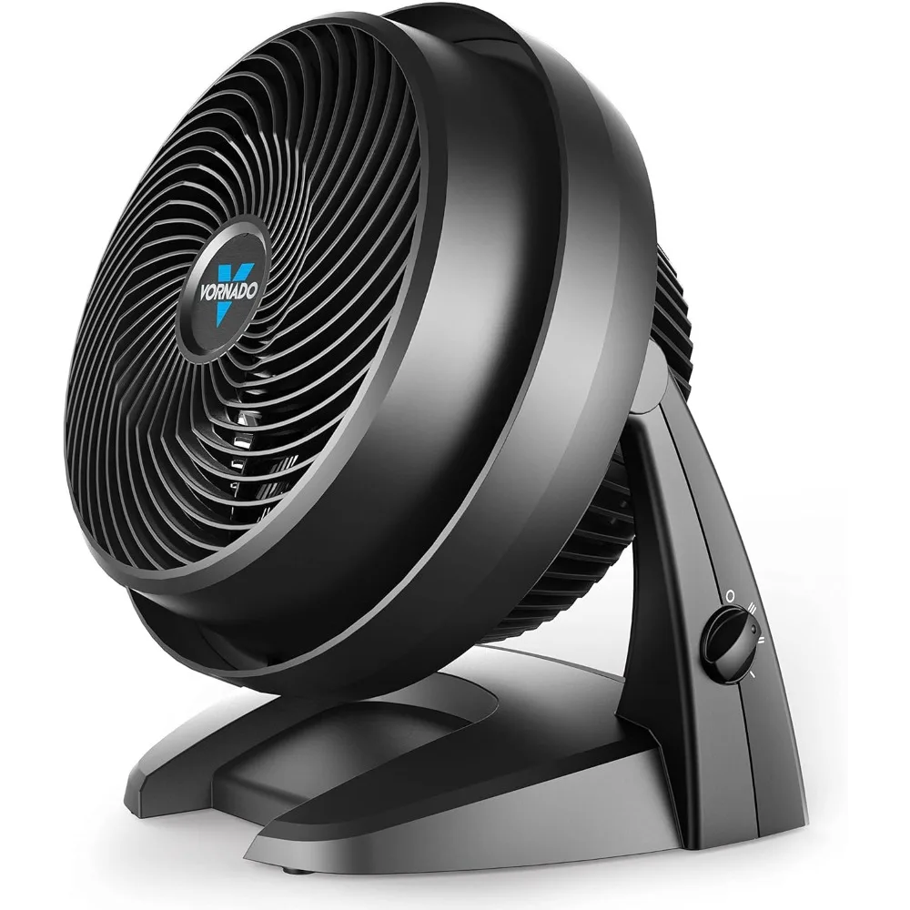 Mid-Size Whole Room Air Circulator Fan for Home, 3 Speeds, Adjustable Tilt, Removable Grill, 9 Inch, Quiet Fan for Bedroom