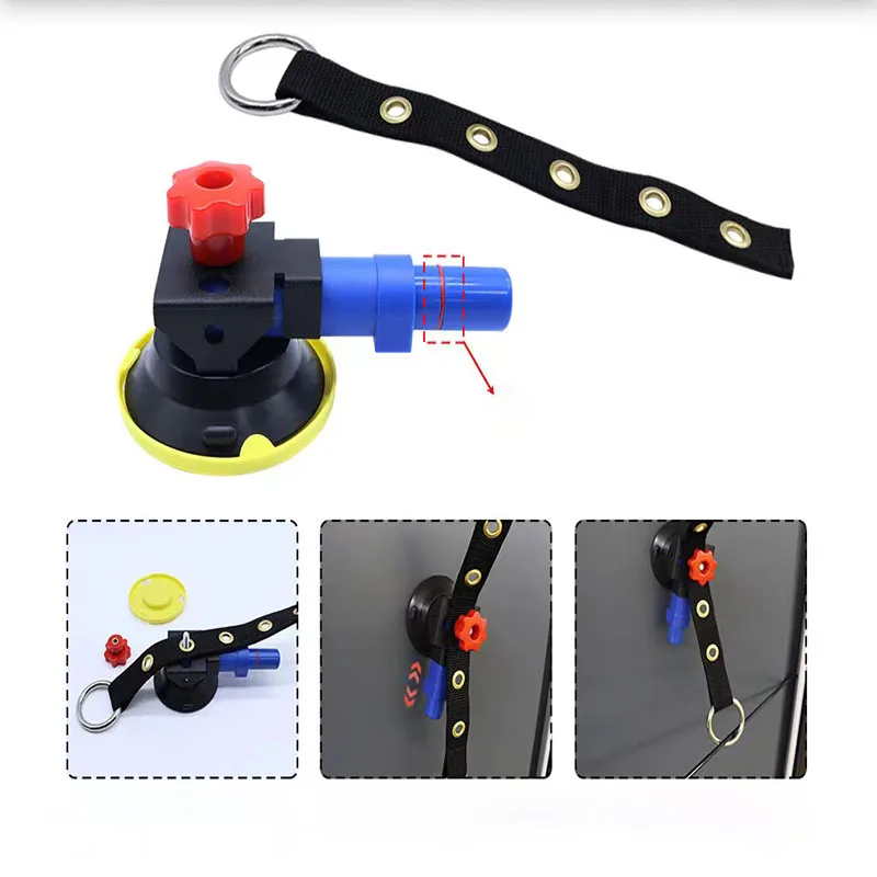 New dent repair puller kit slider reverse hammer glue vacuum suction cup hand pump base car unpainted dent removal tool kit