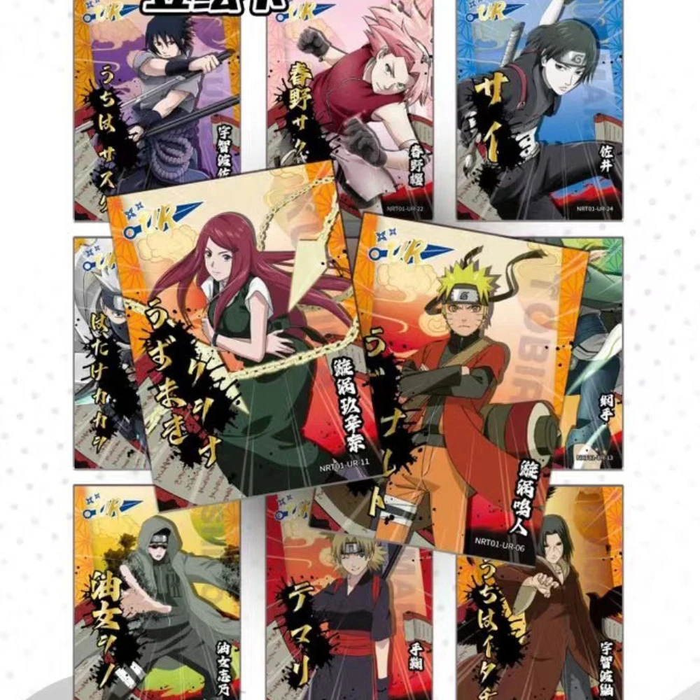 New KAYOU Original Naruto Cards Uzumaki Sasuke Ninja Game Collection Rare Cards Box Flash Cards Toys For Children\'s Toy Gifts