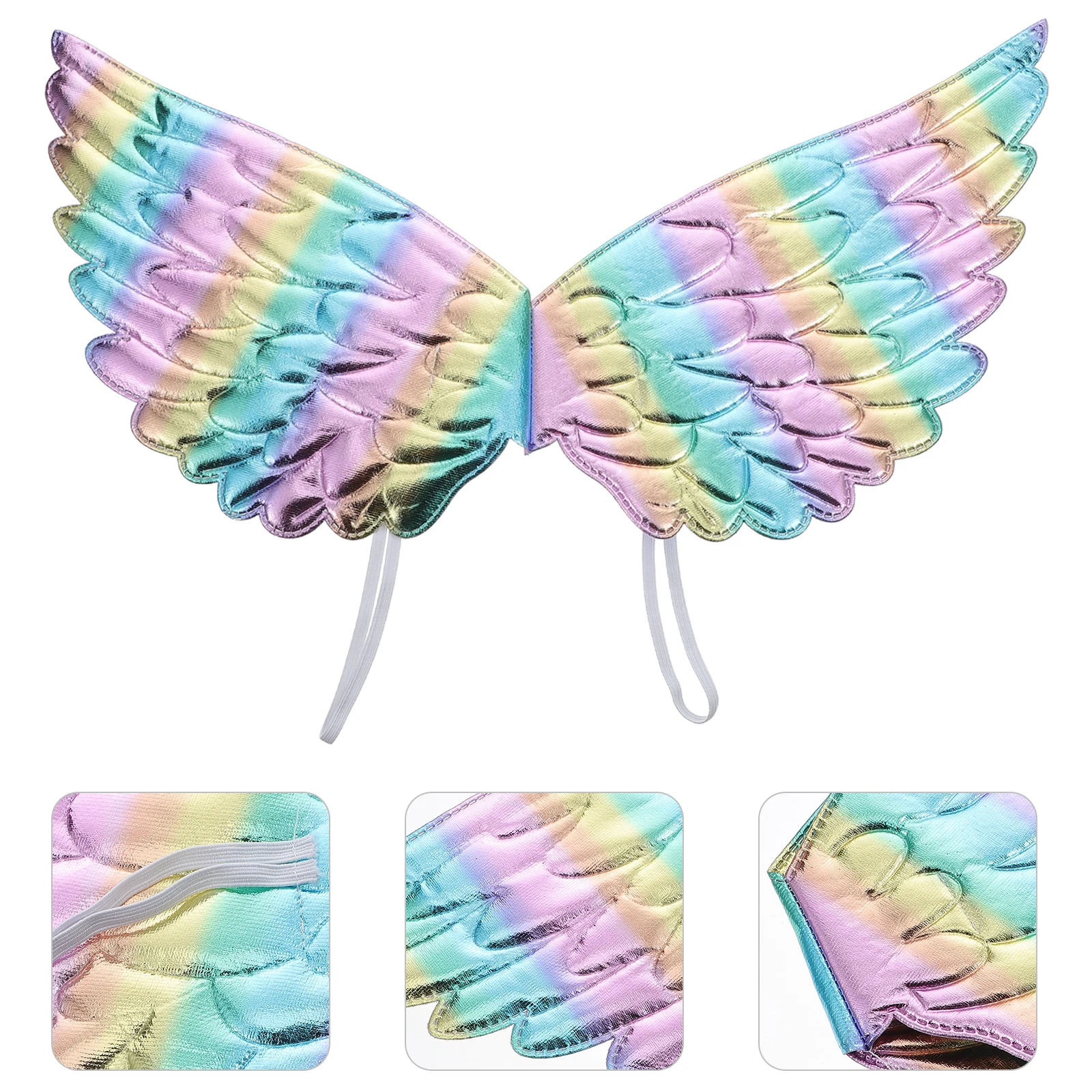 

2Pcs Colorful Wings Cosplay Party Props Stage Performance Accessories Role Play Prop Angel Wing Props Stage Performance Wing