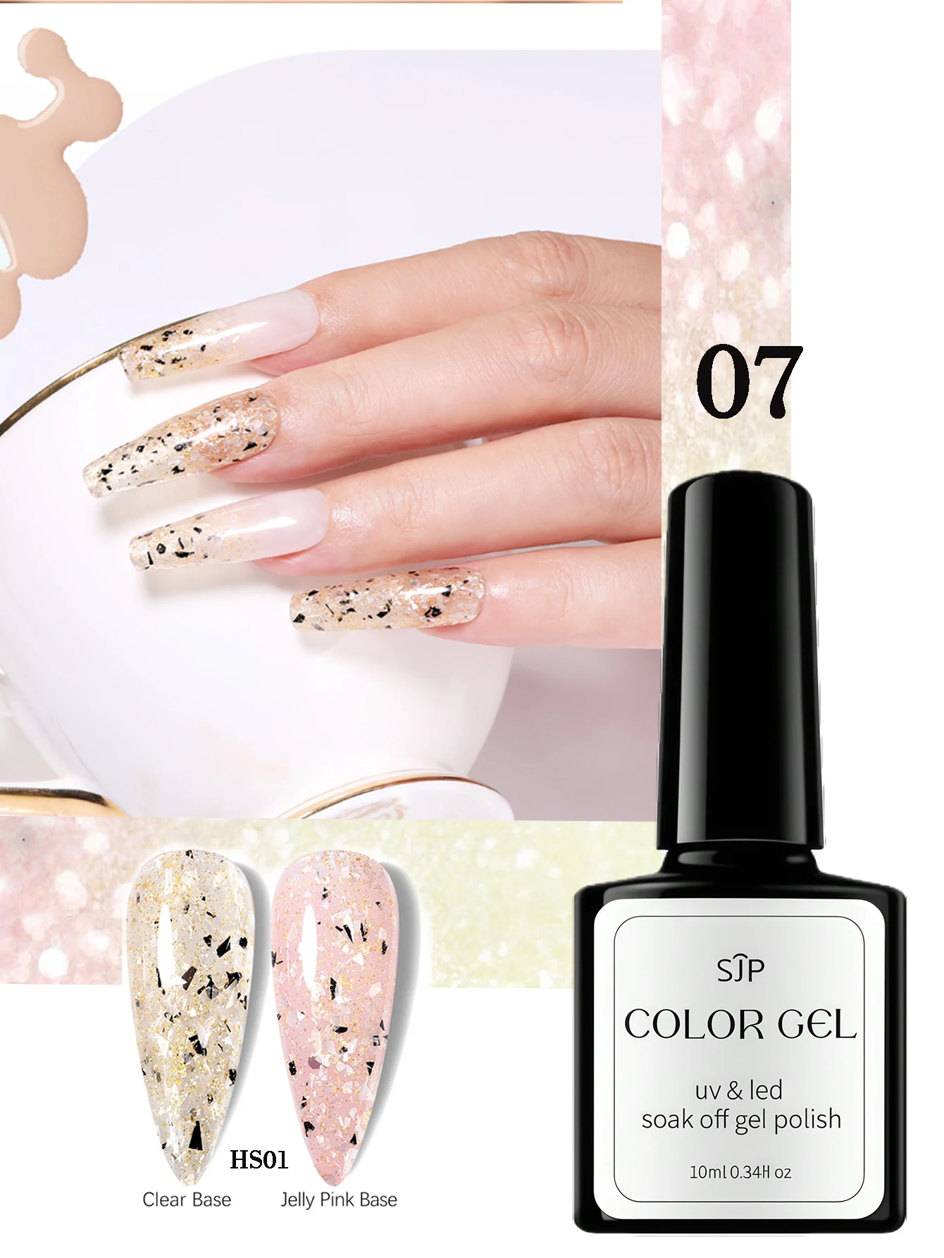 10ml minéral roche vernis à ongles minéral Gel à ongles tremper UV LED Nail Arts Gel vernis couleur Gel artistique Nail Art charme