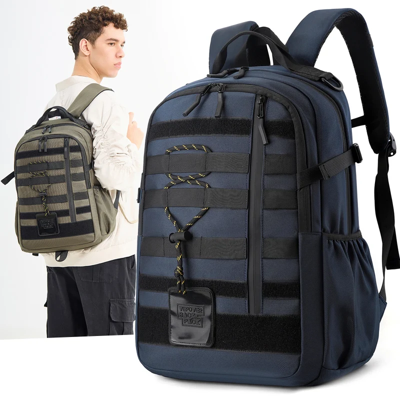 Camouflage Travel Rucksack Multi Layer Business Computer Backpack 15.6 inches Laptop Bag Lightweight Short Distance Luggage Pack