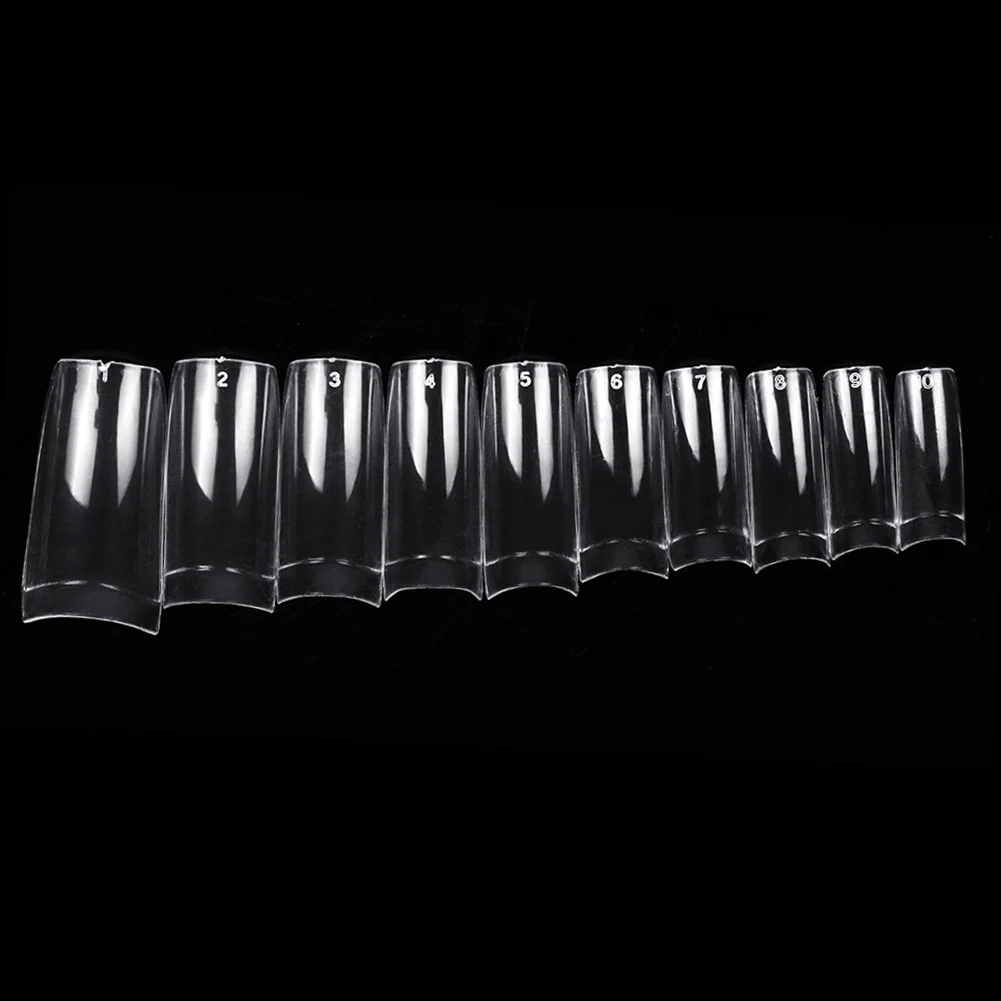 100/500pcs Clear False Nails Tips,Half French Fake Nail Art,Acrylic Uv Gel Manicure Tool,Nail Extension Device,Uñas Postizas