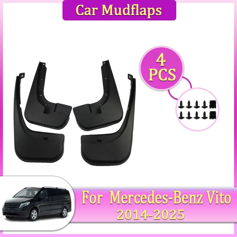 

Car Mudguards Parts For Mercedes Benz Vito W447 2020 2014~2025 Mudflap Tool Splash Fender Flare Cover Guard Auto Mud Accessories