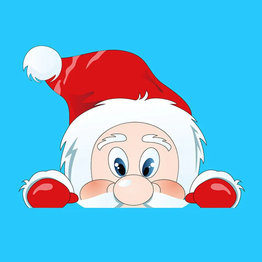 Adesivos decorativos de pvc estático para portas de natal e janelas de vidro eletrostático de dupla face adesivos
