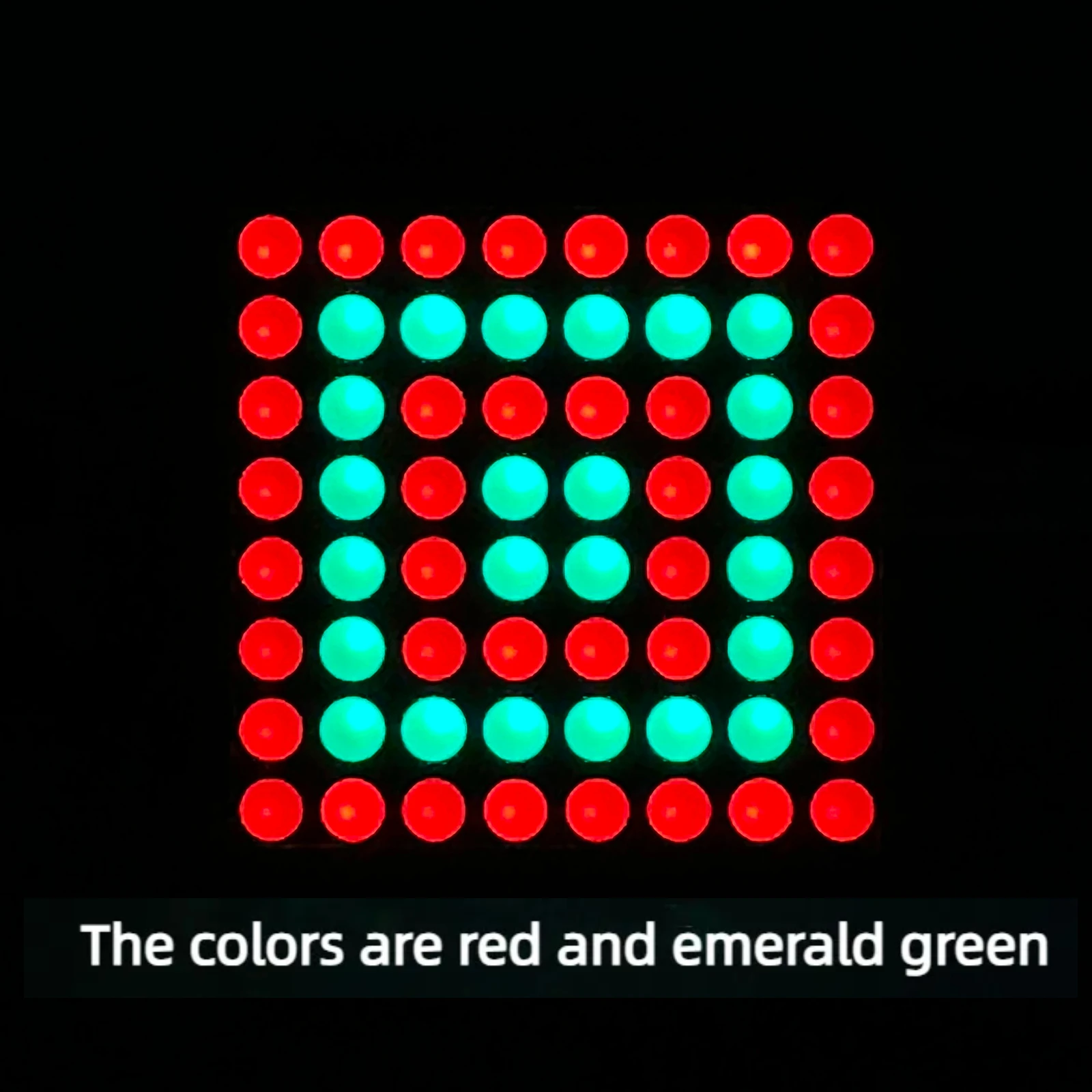 8x8LED Square Grid Lattice Module Red, Green, Blue and White - MAX7219 Needs to Be Driven by MCU