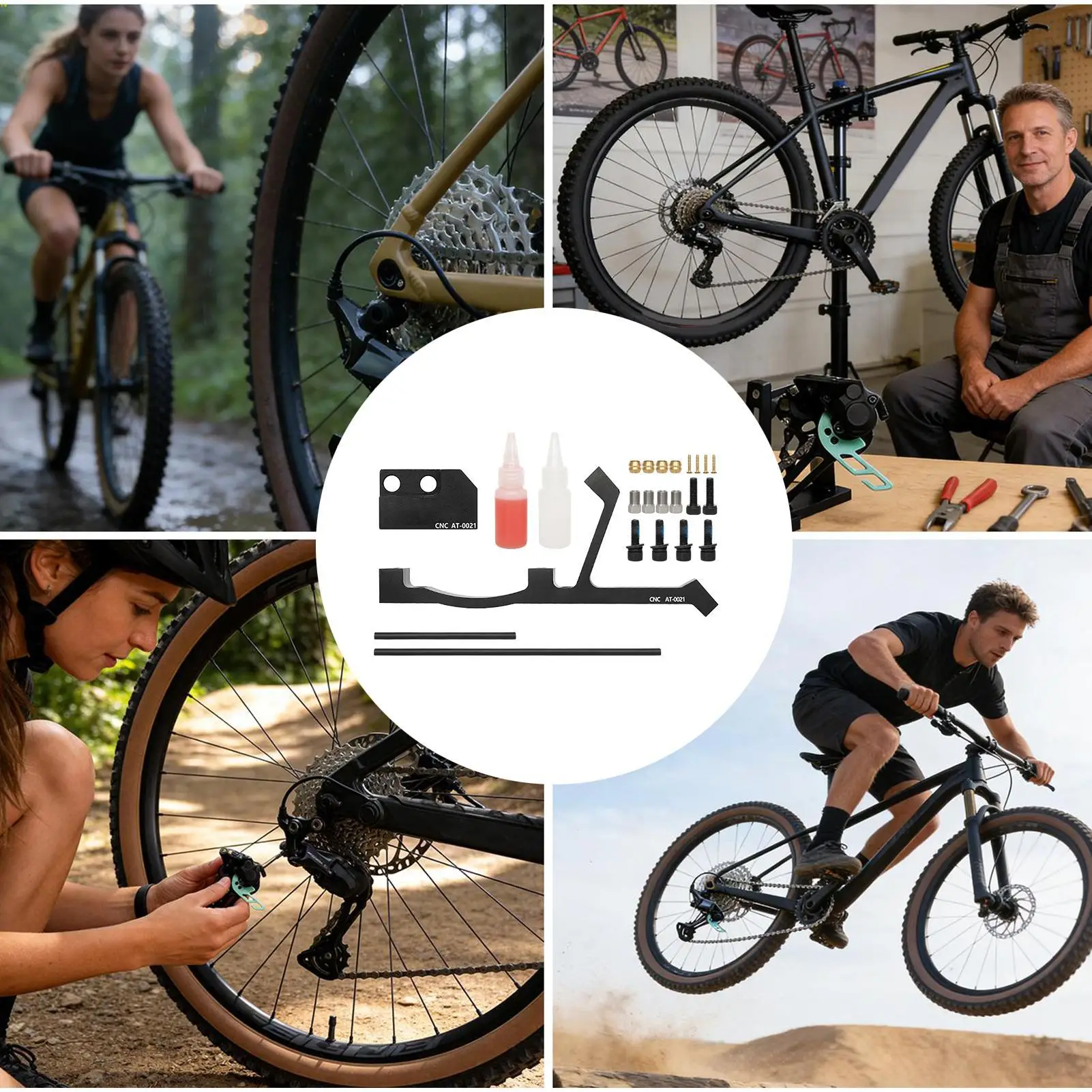 

Disc Brake Adapter Bicycle Hardware Bolts Fit 203mm/220mm Bicycle Disc Brake Conversion Kit For Riding Safety Mountain Biking