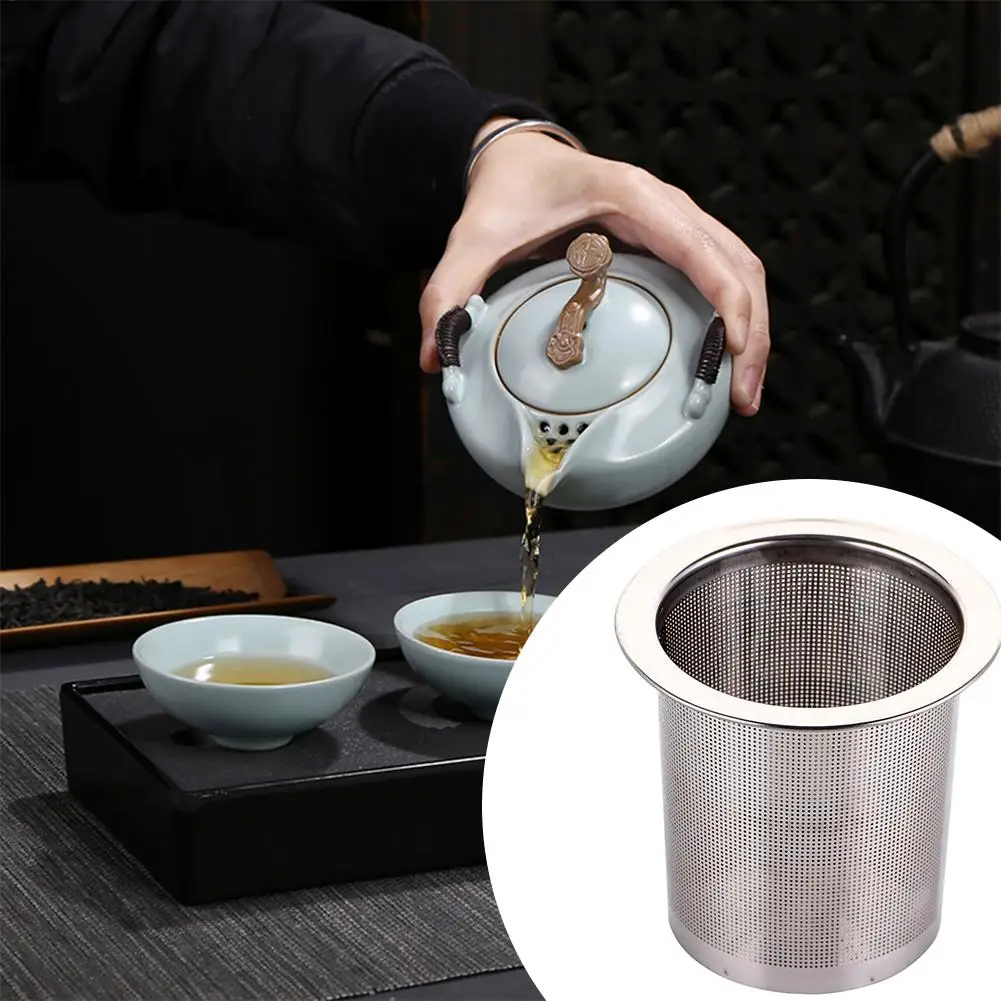 Teesiebe für losen Tee, Teetasse aus Edelstahl 304, großes Fassungsvermögen, Teekannen-Ei, Filter zum Tee und Sieben