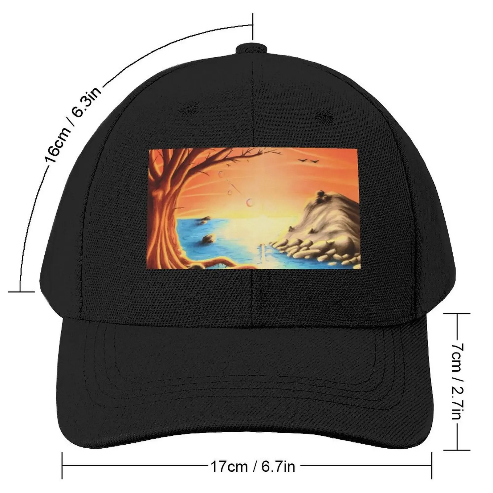 Fire of Graceful Skies Baseball Cap Rave Beach party Hat Golf Wear Designer Man Women's