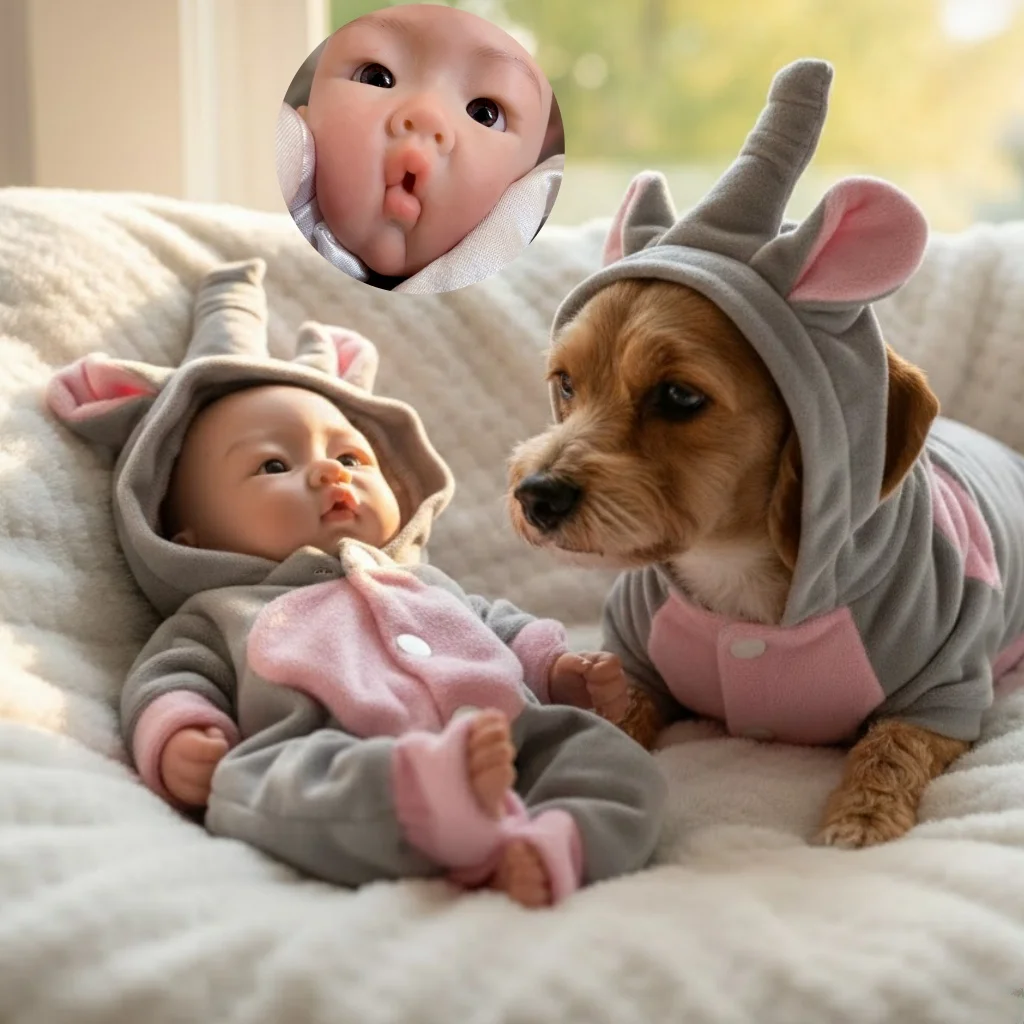 

25CM Silicone Boy Reborn Dolls Full Body Soft Solid Silicone Painted Realistic Newborn Dolls reborn de silicone real cuerpo