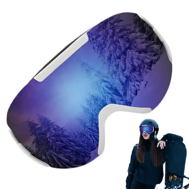 

Snowboard Goggles Women TPU Frame UV Protection Ski Goggles Anti-Fog Cold Weather Goggles Winter Snow Sports Goggles Youth