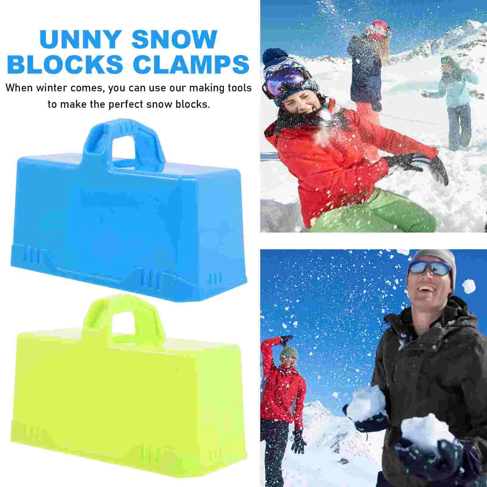 4 Pcs Poop Shape Snow Toy Brick Mold Tool Outdoor Toys Blocks Makers for Snowfield Baby Snowman