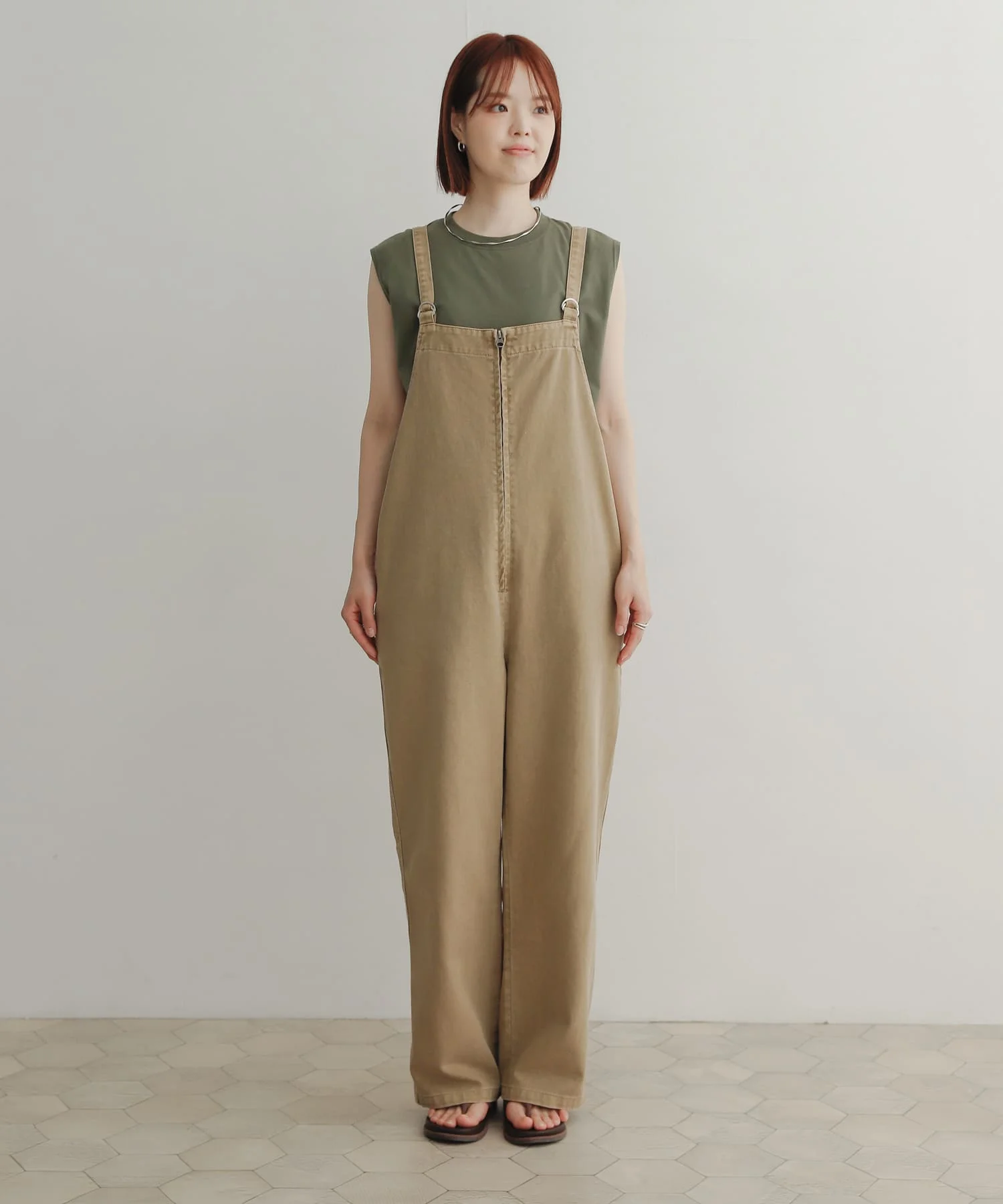 Damskie ogrodniczki z wysokim stanem, bawełniane, codzienne, w stylu japońskim, uniwersalne, na jesień 2025, nowość IENA