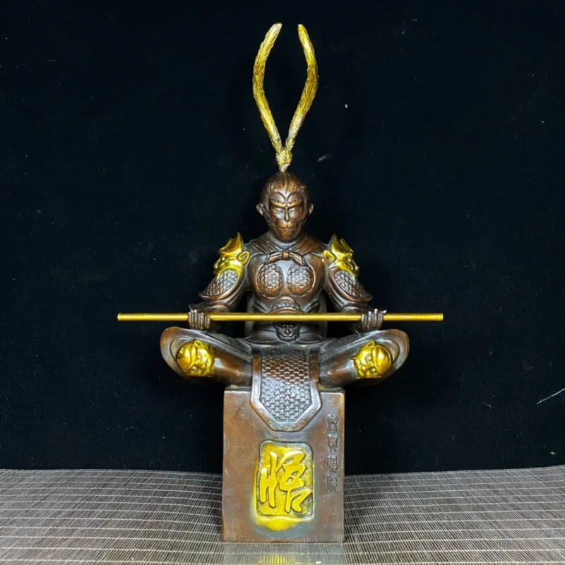 Wholesale Antique Bronze the Monkey King: Quest for the Sutra Pure Copper Decoration Home Office Desktop Decoration Collection C