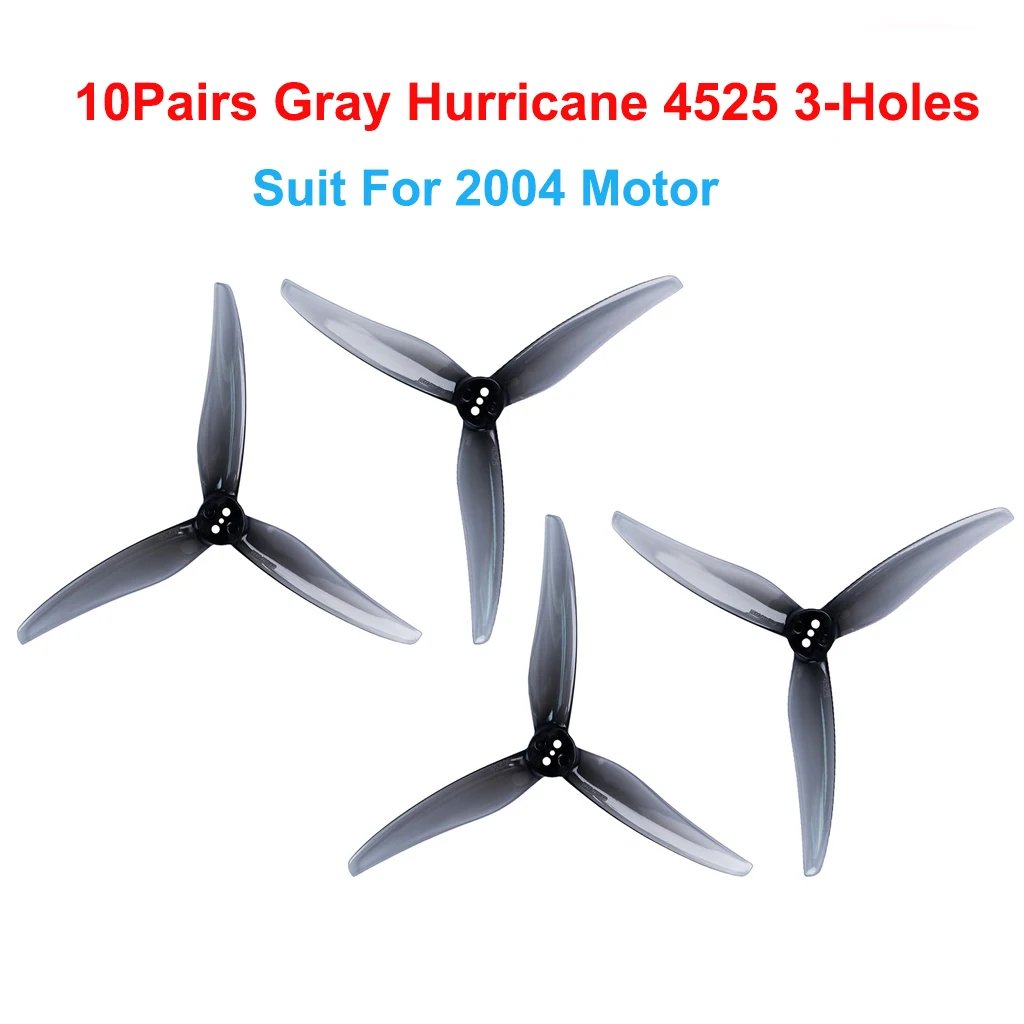 Gemfan(10CW+10CCW) Hurricane 3525 3630 4023 4525 3,5 Zoll/4 Zoll 1,5MM 3-Loch PC Propeller für 1806-2004 Motoren für FPV Freestyle – Detail 40
