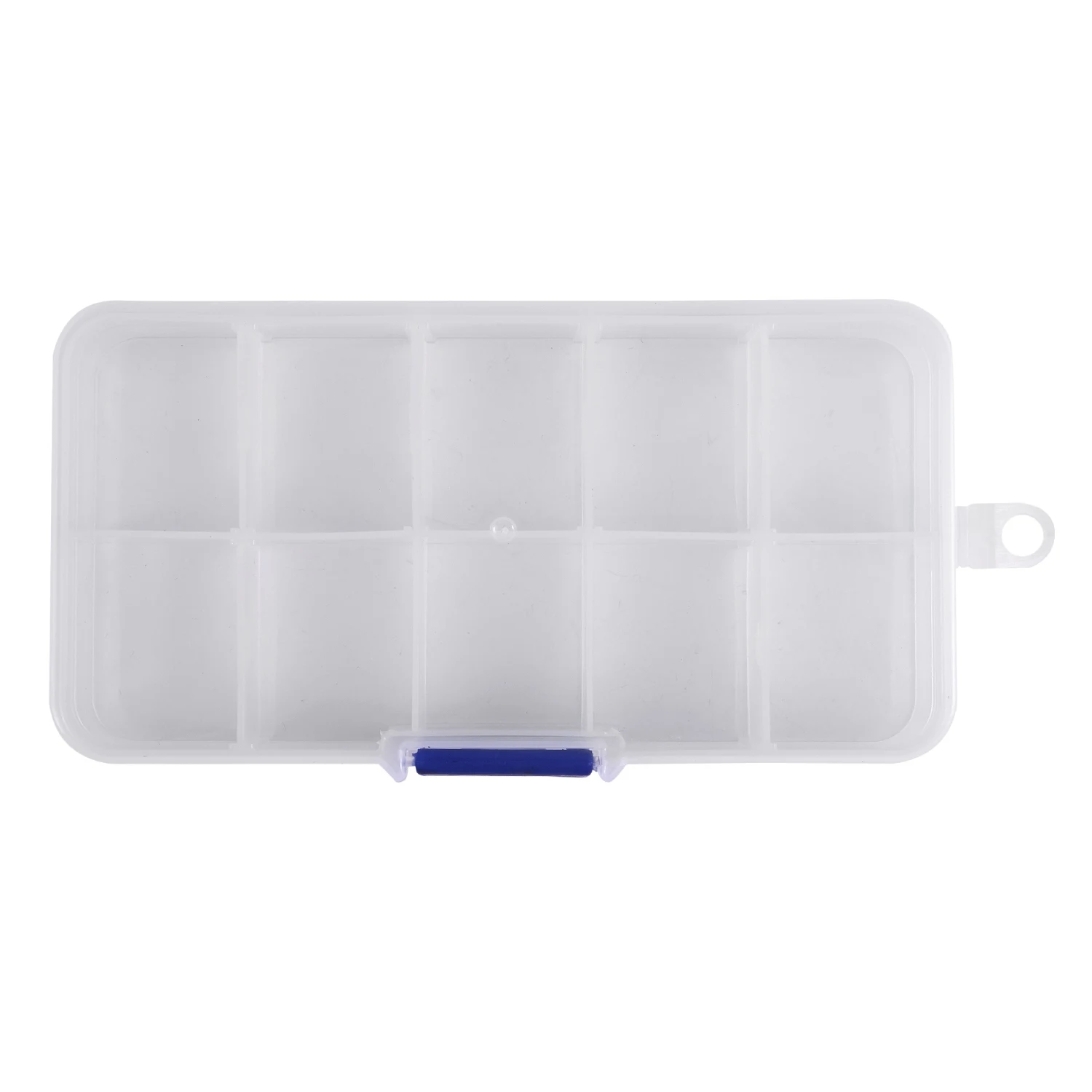 1 to 10 Compartment Plastic Storage Box Transparent for Pearl pin Jewelry Tools Small Accessories