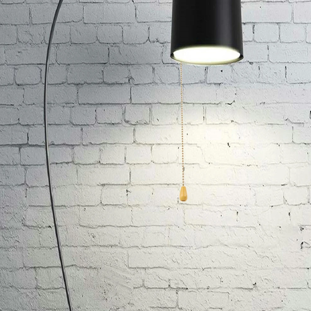 

2Pcs Iron Pull Chain Switch for Ceiling Fan Light Replacement Decorative Pull Cord Switch Kit Lamp Fan Light Switches