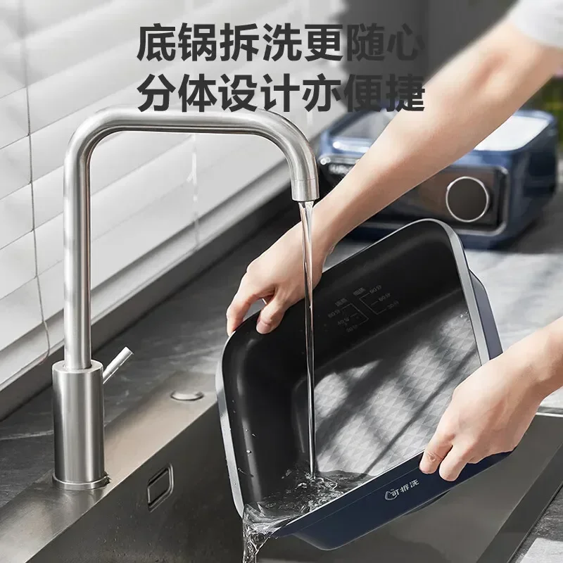 Electric steamer large capacity new detachable and washable multifunctional household stainless steel steaming and stewing
