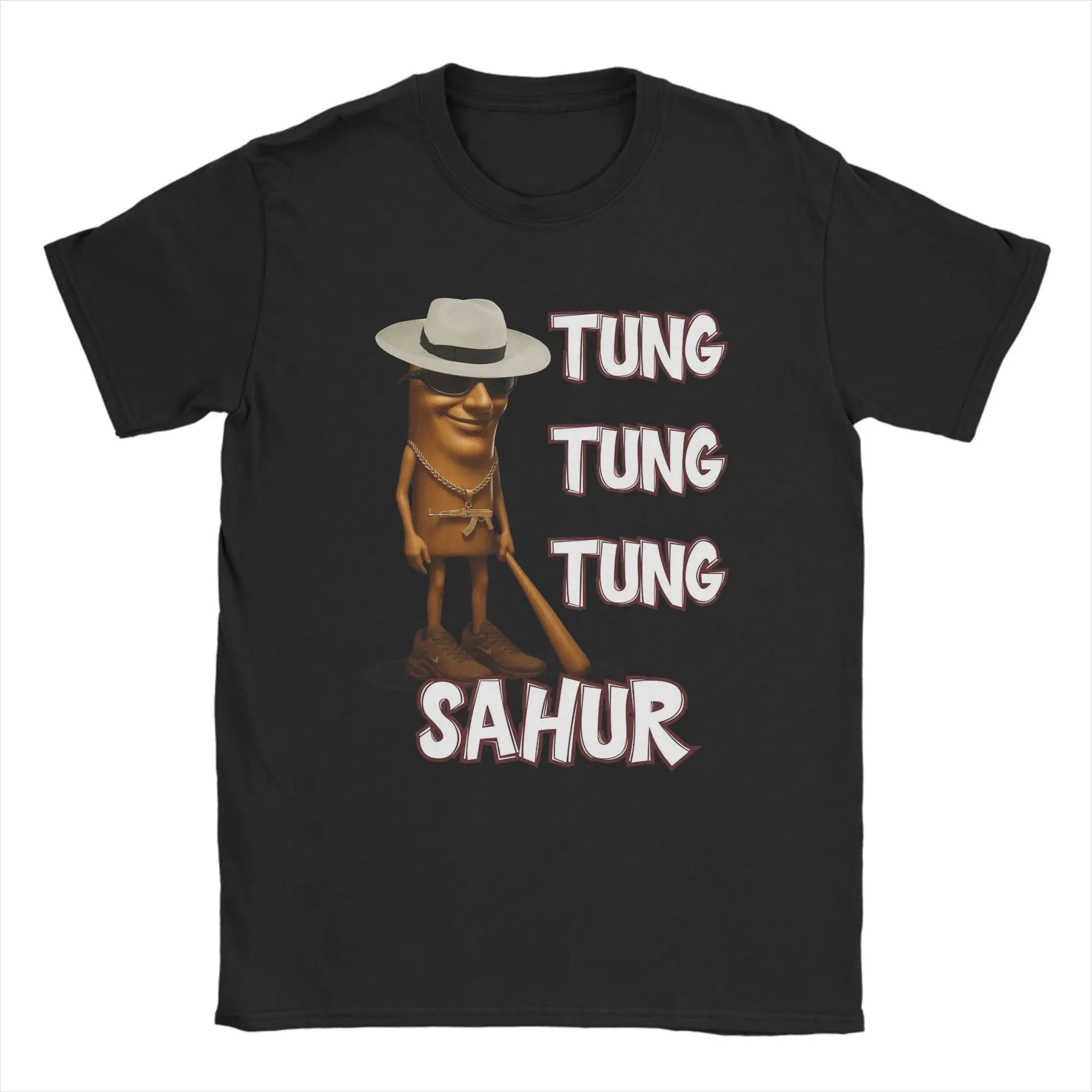 

Cool Tung Tung Tung Sahur Meme T-Shirt Summer Cotton T Shirts For Man Trendy Cool Casual Tee Shirt Short Sleeves Awesome Tees