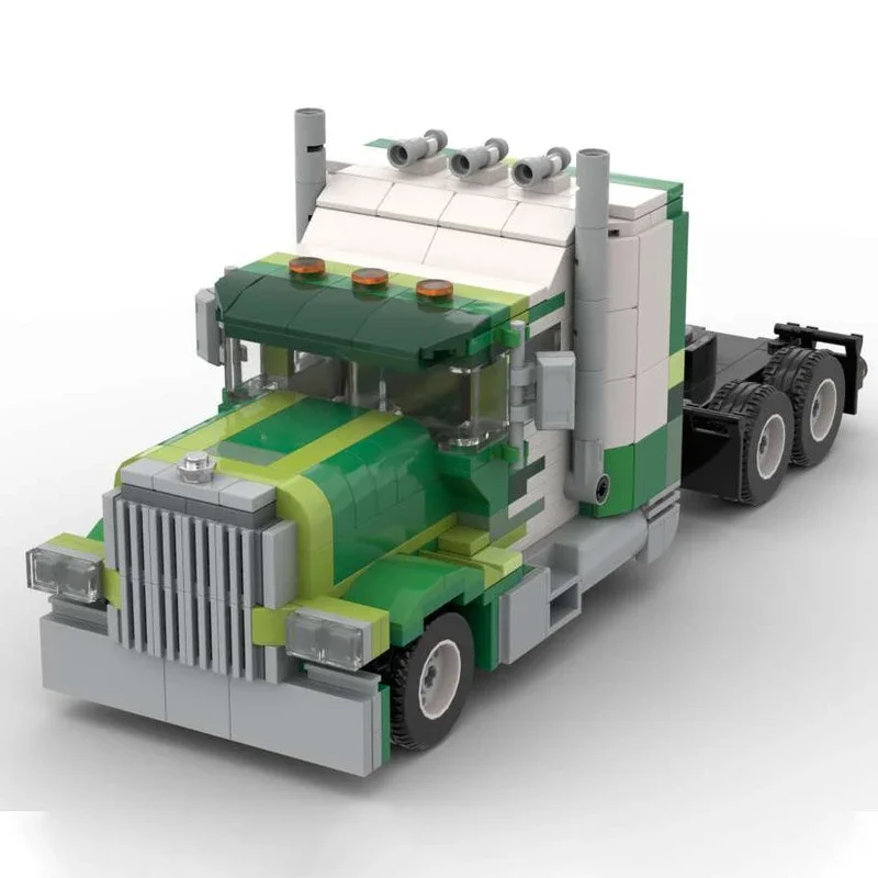 

491pcs MOC US Semi Truck City Champions supercar Building Blocks Christmas Gift Inspires Innovative Design DIY for Creative