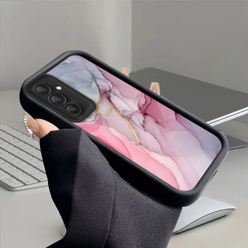 Marble Silicone Phone Case On For Samsung Galaxy A34 A24 A54 A20 A30 A50 A71 A51 A31 A21S A20S A04 A03 A750 4G 5G Luxury Cover