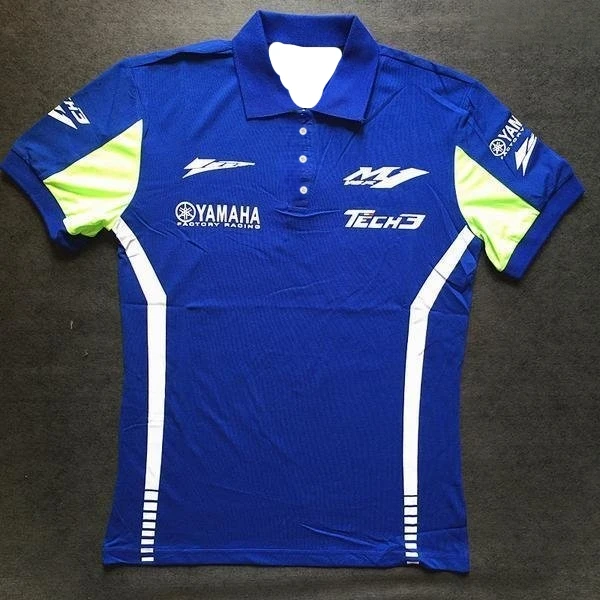 Camiseta Polo de Uniforme de Equipo YAMAHA para Hombre, Camiseta de Carreras, Uniforme de Pista, Camisa de Trabajo, Camiseta Casual de Manga Corta para Motociclismo Todoterreno