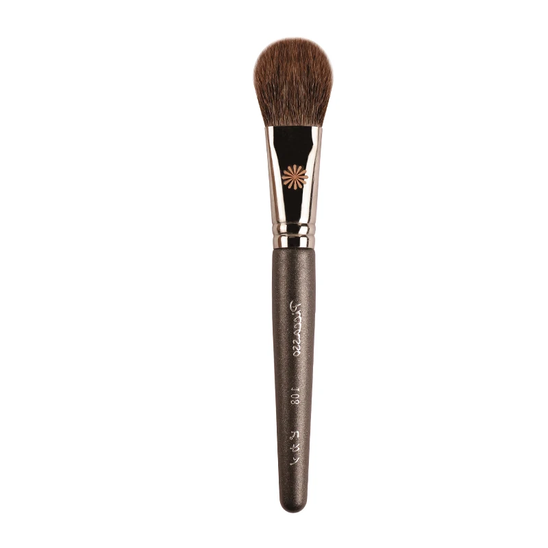 Piccasso pinceau de maquillage gris 108 pinceau à Blush doux polaire bois massif professionnel lisse pinceau à Blush délicat pinceau de maquillage pour le visage