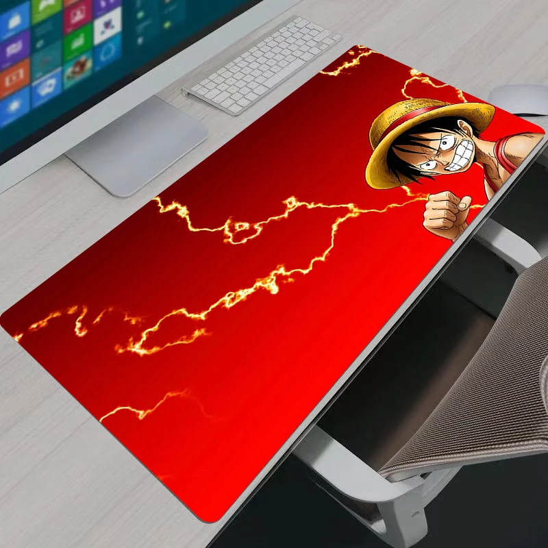Mouse Pad Gaming ญี่ปุ่นเกมอะนิเมะ One Piece Home ใหม่ HD PC Mousepad XXL แป้นพิมพ์ Pad ลื่นสํานักงานพรมแล็ปท็อป Big Mice Pad