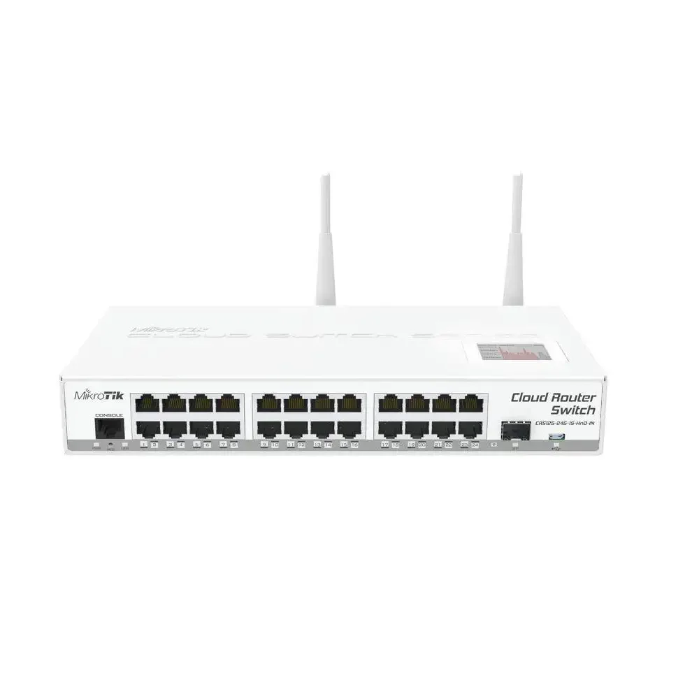 Mikrotik CRS125-24G-1S-2HnD-IN Cloud Router Gigabit Switch, Fully Manageable Layer 3, 24x 10/100/1000Mbps