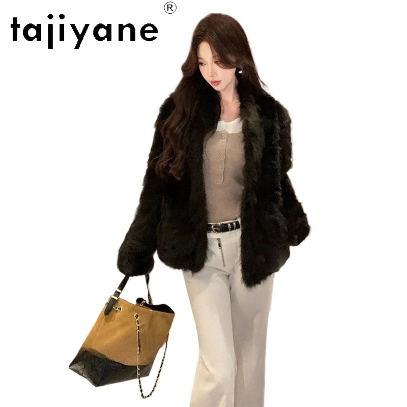 TAJIYANE 100% Prawdziwy Płaszcz z Futra Norek dla Kobiet Retro Naturalne Kurtki z Futra Sobli Rosyjskiej Płaszcze Zimowe 2025 Odzież Damska шуба женская