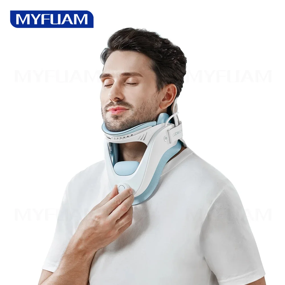 

New Cervical Neck Traction Breathable Mesh Airbag Adjustable Physical Therapy Portable Netck Support Correction Instrument