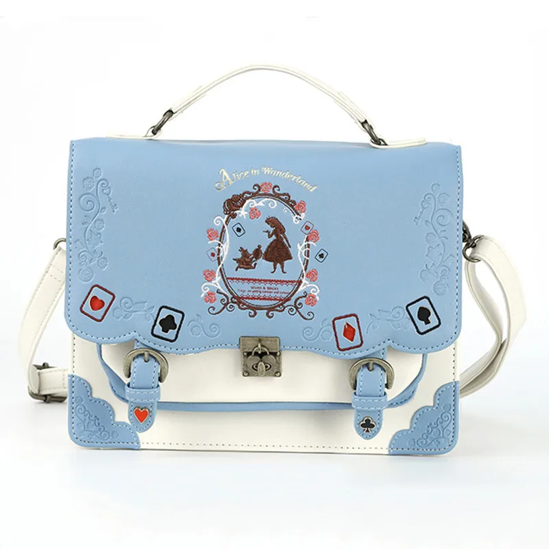 Women schoolbag Girl Alice Bag in Wonderland School schoolbag Bag Women Shoulder Bag sac a dos Mochila bolsos