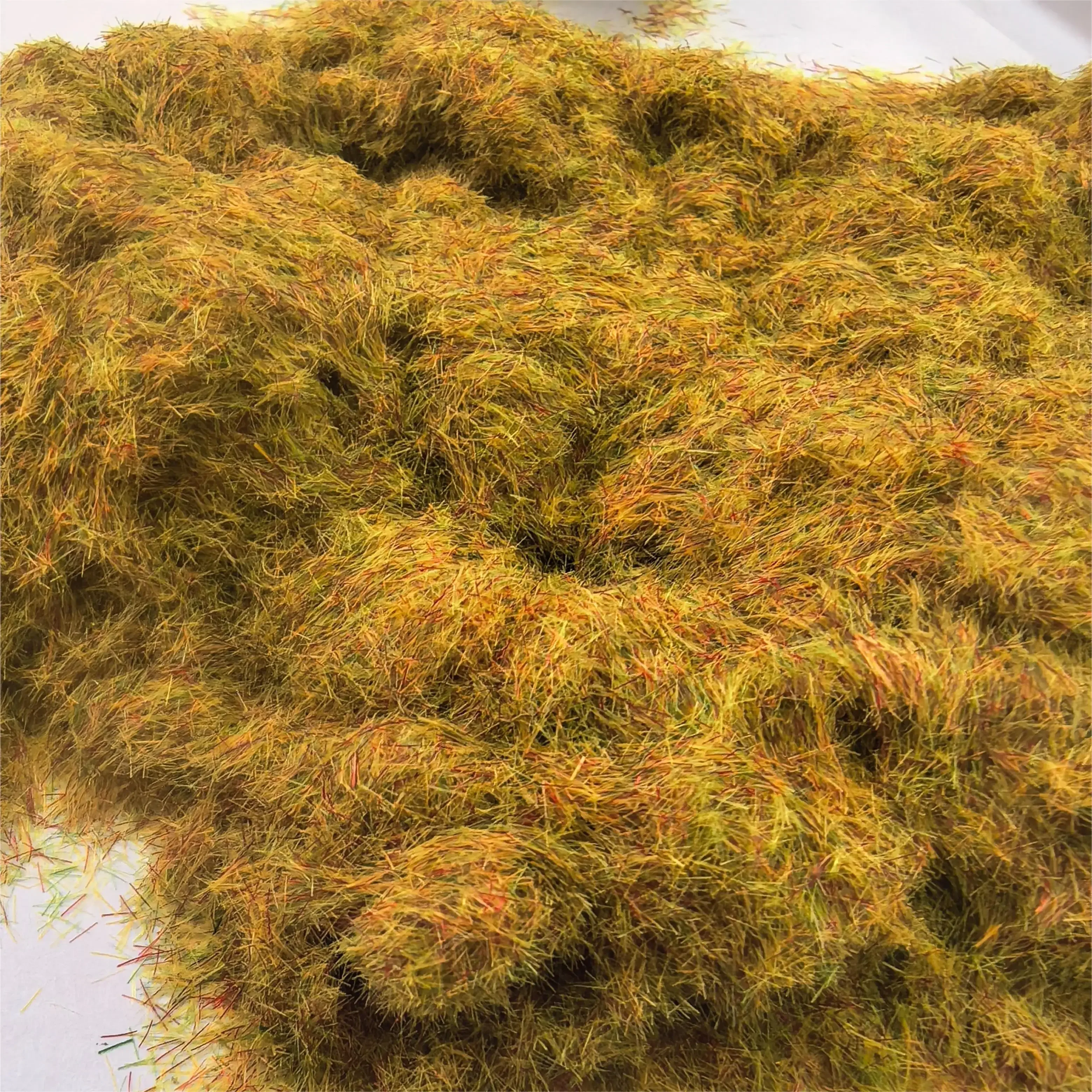 3MM Nylon Static Tufts Simulation viscose Moss Grass Powder   Plants For Flocking Powder Sand Table Landscape Materials