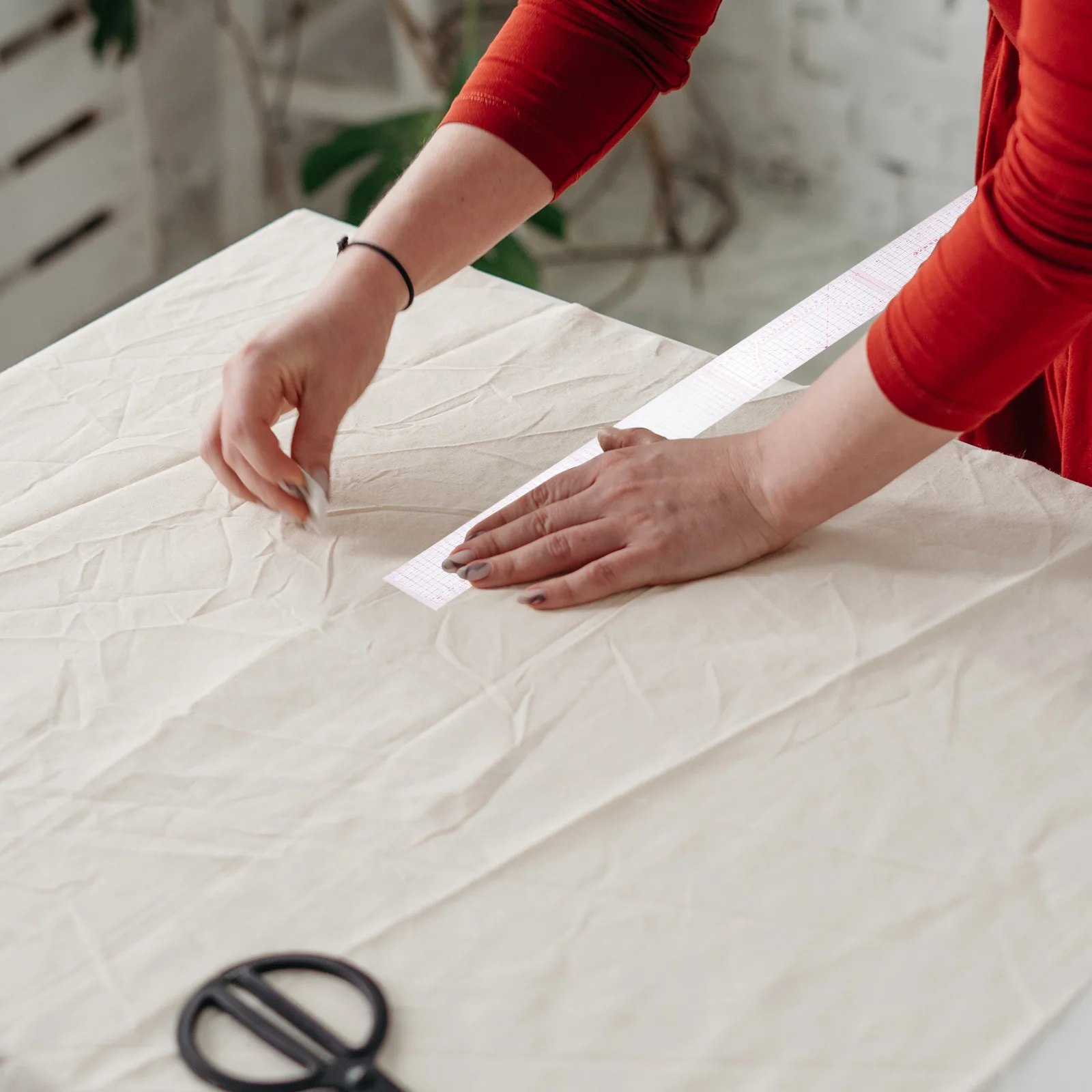 

6pcs Sewing Ruler Set Plastic Tailor Craft Tool For Fabric Cutting Measuring Diy Quilting Clothing Sample Making Stitching