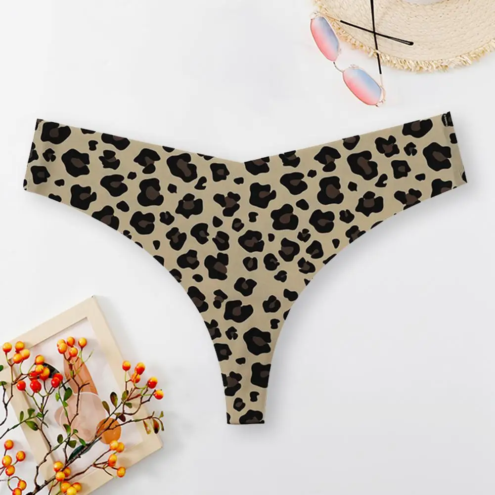 Women's Briefs Quick-drying Panties Breathable No Constraint Anti-shrink Women Underpants Leopard Print Panties Inner Wear