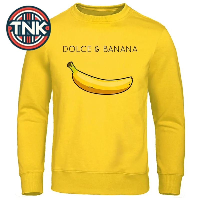 

Dolce & Banana Fashion Print Funny Sports Zwears Loose Oversized Hoody Hip Hop Casual Clothing Personality Street Sweatshirt Man