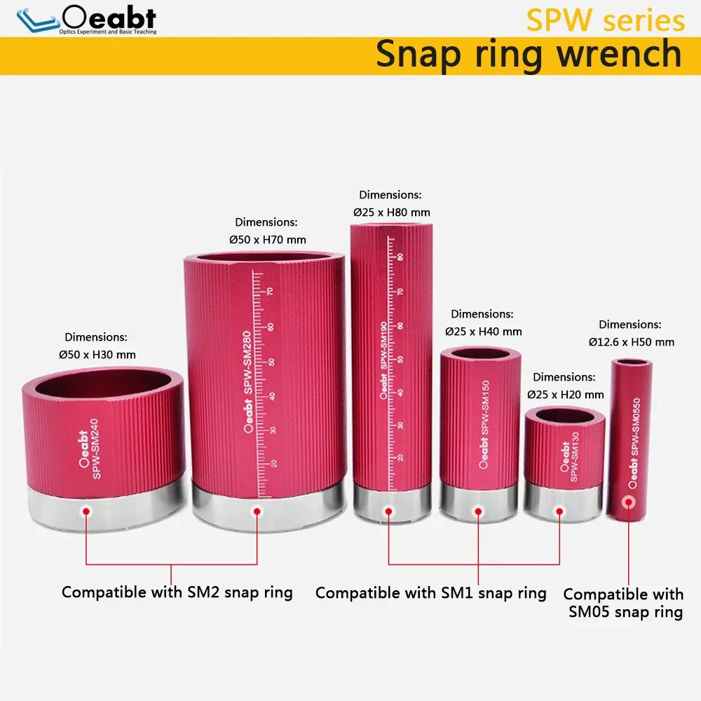 

SPW Series Snap Ring Wrench Optical Experiment Tool Snap Ring Locking Wrench Tool Optical Experiment Accessories