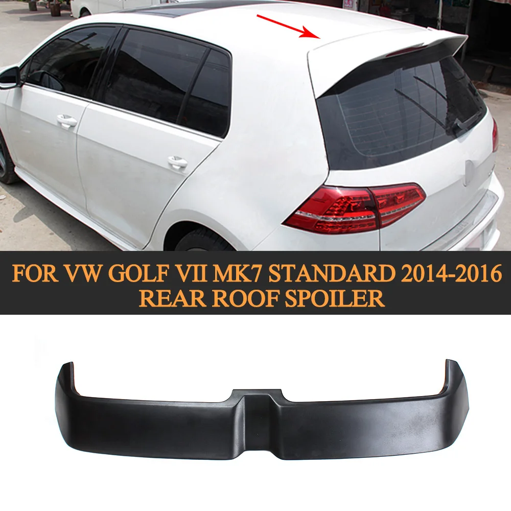 FRP Black Primer Rear Wing Spoiler For VW Golf VII MK7 Standard 2014 2015 2016 Auto Racing Car Tail Trunk Lid Boot Lip Spoiler