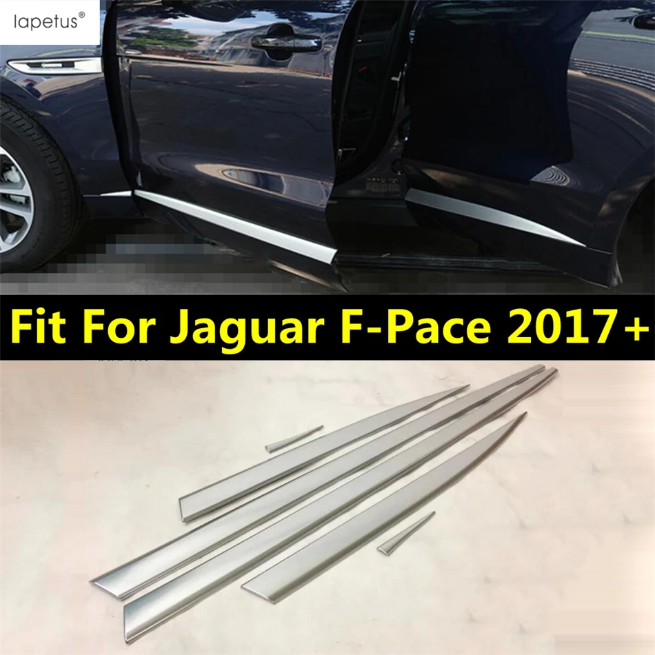 

ABS Chrome Car Outer Door Body Molding Lid Plate Protective Strip Cover Trim Accessories Exterior For Jaguar F-Pace 2017 - 2022