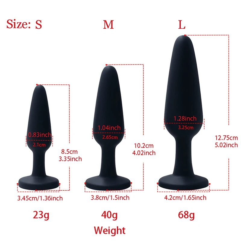 Silicone Anal Plug for Woman 3 Sizes Butt Plug Crystal Base Sex Toys Anal Toys Sex Stopper Adult Toys Anal Trainer for Couples - Image 4