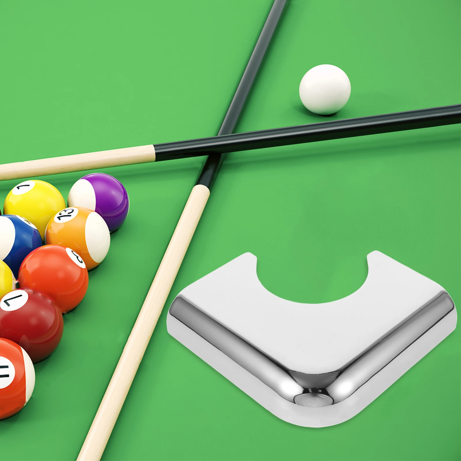 

Ball Guard Hardware Accessories Pool Table Metal Corner Guard Durable Protection Easy Installation Pool Table Corner Plates