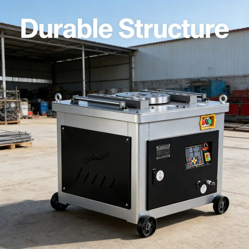 Electric CNC Rebar Bending Machine With Intelligent PLC Control For Precise Angle Steel Bar Shaping Construction Tool 4-12mm