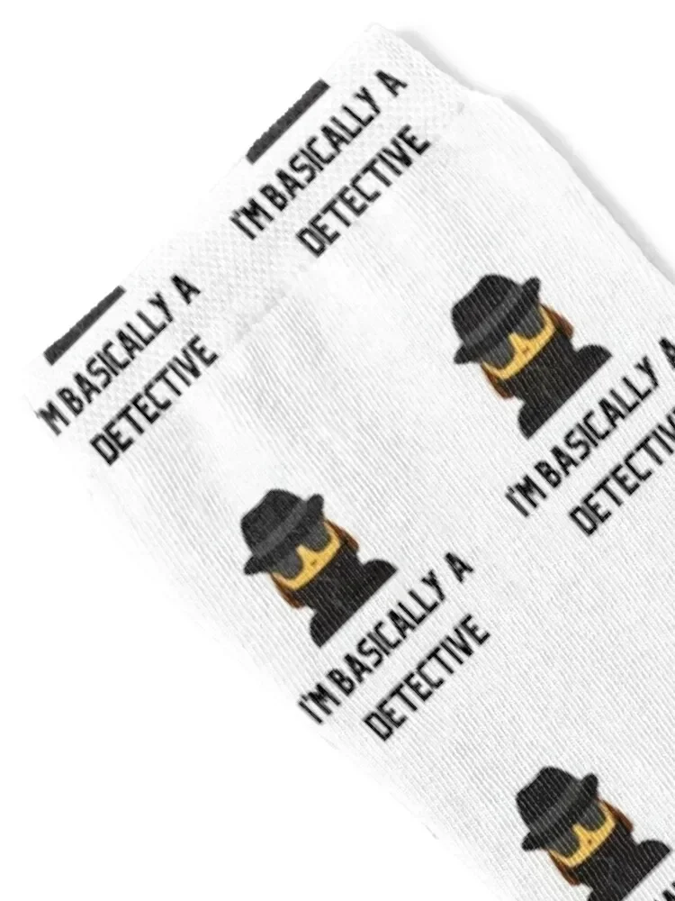 I'm basically a detective Socks Stockings man winter Socks Woman Men's